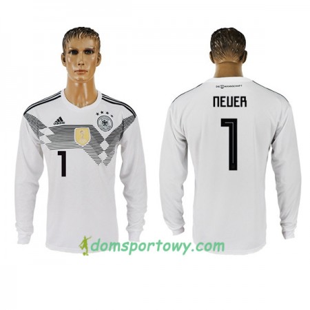 Koszulka Niemcy Neuer 1 Domowe Koszulki Piłkarskie Mistrzostwa Świata 2018 Długi Rękaw